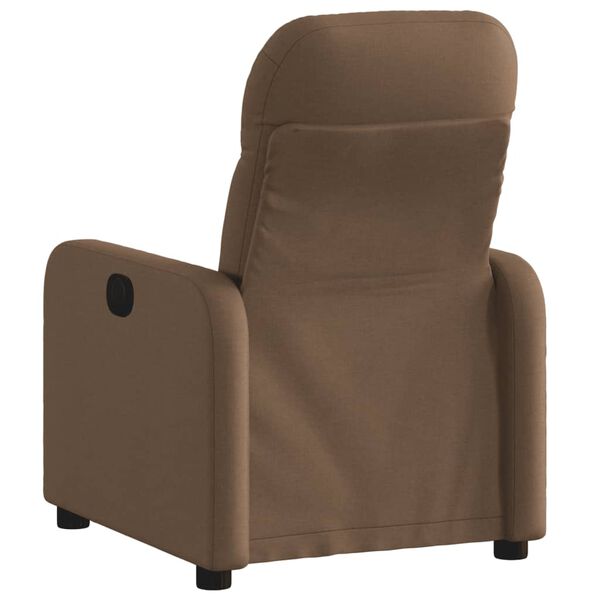 vidaXL Fauteuil inclinable Marron Tissu
