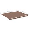 vidaXL Tissu de remplacement pour auvent Marron 4,5x3,5 m