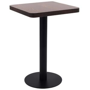 vidaXL Table de bistro Marron fonc&eacute; 50x50 cm MDF