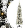 vidaXL Sapin de No&euml;l artificiel Blanc 150 cm PVC, m&eacute;tal et plastique