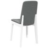 vidaXL Chaises &agrave; manger coussins 2 pcs blanc bois massif caoutchouc