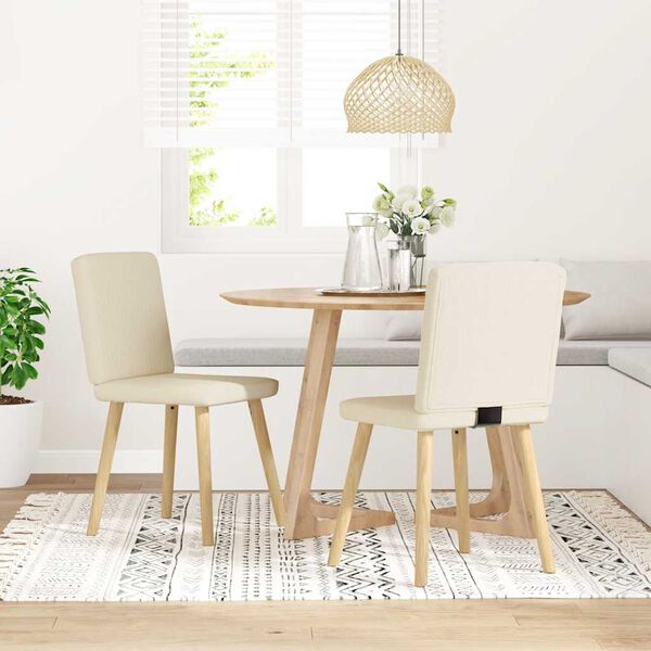 vidaXL Chaises à manger lot de 2 Lin