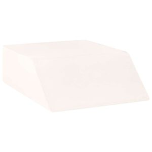 vidaXL Coussin pour les jambes 63 x 52 x 19,5 cm Ferme Mousse PU Blanc