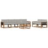 vidaXL Ensemble de canap&eacute;s d'ext&eacute;rieur 7 pcs Naturel et gris clair