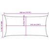 vidaXL Voile d'ombrage 160 g/m&sup2; Bleu 2x3,5 m PEHD