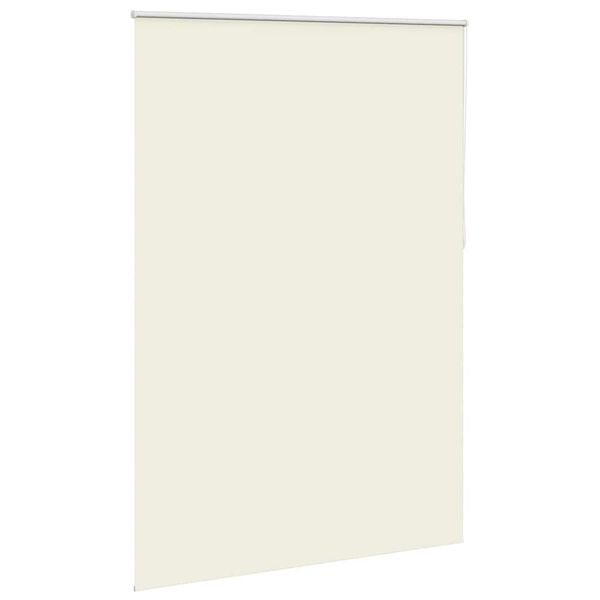 vidaXL Store enrouleur occultant 144,4 x 230 cm, largeur du tissu 140 cm, blanc cass&eacute;