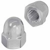 vidaXL Noix hexagonale Acorn 2 pcs Argent&eacute; m8 M&eacute;tал