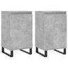 vidaXL Buffets 2 pcs gris b&eacute;ton 40x35x70 cm bois d'ing&eacute;nierie