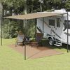 vidaXL Tapis de tente 200x400 cm Taupe