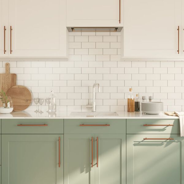 vidaXL Poign&eacute;es d'armoire 10 pcs bronze 224 mm acier inoxydable