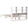 vidaXL Lit bibliothèque sans matelas blanc 140x190 cm bois pin massif