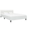 vidaXL Cadre de lit sans matelas blanc similicuir 140x200 cm