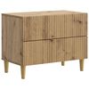 vidaXL Cabinet de chevet Ch&ecirc;ne artisanal 62 x 34,5 x 48 cm