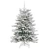 vidaXL Sapin de Noël Artificiel à Branches Articulées Blanc 150 cm
