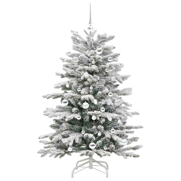 vidaXL Sapin de Noël Artificiel à Branches Articulées Blanc 150 cm