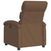 vidaXL Fauteuil inclinable de massage &eacute;lectrique marron tissu