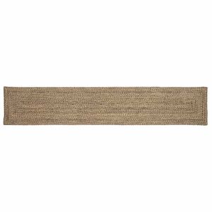 vidaXL Tapis de surface Rectangulaire Naturel et Noir 60 x 400 cm Jute