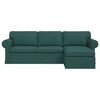 vidaXL Canap&eacute; Vert fonc&eacute; 215 x 138 x 80 cm tissu