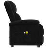 vidaXL Fauteuil électrique de massage Noir Velours