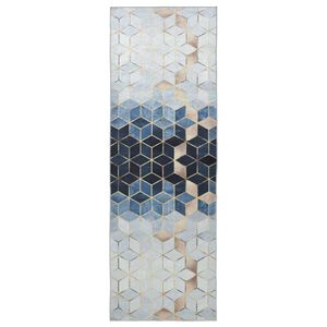 vidaXL Coureur de Tapis LESAKA Argent&eacute; 100 x 100 cm Velours diamant