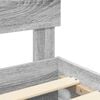 vidaXL Cadre de lit Gris Sonoma 140 x 190 cm Bois d'ing&eacute;nierie