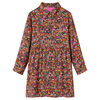 Robe pour enfants &agrave; manches longues multicolore 128