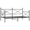 vidaXL Lit de repos sans matelas noir 100x200 cm acier