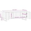 vidaXL Table basse noir 100x54x40 cm bois massif de manguier