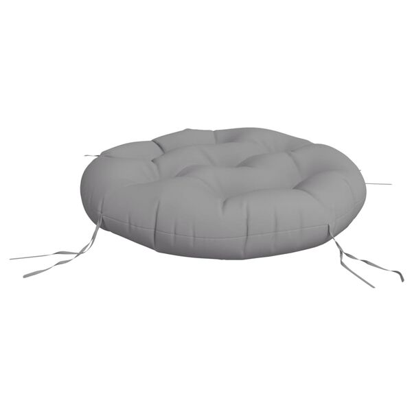 vidaXL Coussin rond gris &Oslash; 60 x11 cm tissu oxford