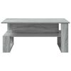 vidaXL Table basse Gris Sonoma 90 x 50 x 40 cm Bois d'ing&eacute;nierie
