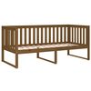 vidaXL Lit de jour sans matelas marron miel 100x200 cm bois pin massif