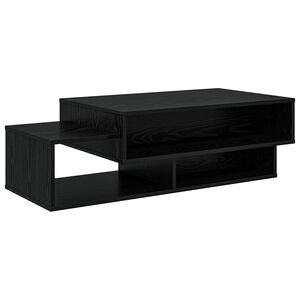 vidaXL Table basse Ch&ecirc;ne noir 105 x 50 x 32,5 cm Bois d'ing&eacute;nierie