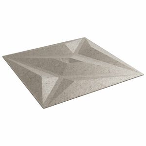 vidaXL Panneaux muraux 12 pc 50 x 50 cm B&eacute;ton &Eacute;toile Mousse XPS