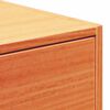 vidaXL Table de chevet Brun cire 50 x 32,5 x 24 cm Bois massif en pin
