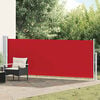 vidaXL Auvent lat&eacute;ral r&eacute;tractable de patio 140x500 cm Rouge