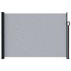 vidaXL Store lat&eacute;ral r&eacute;tractable Gris 300 x 140 cm Polyester