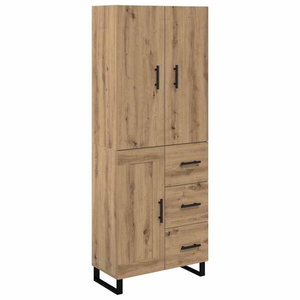 vidaXL Haut Armoire 2 pcs Ch&ecirc;ne artisanal 69,5 x 34 x 180 cm