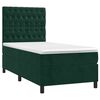 vidaXL Sommier &agrave; lattes de lit et matelas Vert fonc&eacute; 80x200 cm Velours