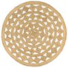 vidaXL Tapis fait &agrave; la main Jute tress&eacute;e 180 cm