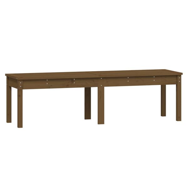 vidaXL Banc de jardin à 2 places marron miel 159,5x44x45cm bois de pin