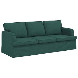 vidaXL Canap&eacute; Vert fonc&eacute; 201 x 80 x 85 cm tissu