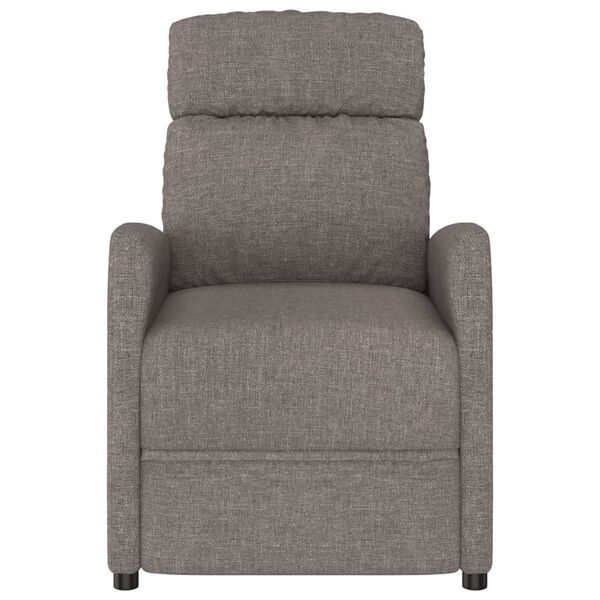 vidaXL Fauteuil électrique de massage Taupe Tissu