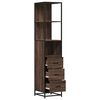vidaXL Armoire de salle de bain ch&ecirc;ne marron 35x37,5x166 cm