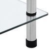 vidaXL Étagère 6 niveaux Transparent 40x40x160 cm Verre trempé