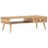 vidaXL Table basse 110x50x35 cm Bois d'acacia solide