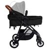 vidaXL Poussette pour bébé 3-en-1 Anthracite et noir Acier