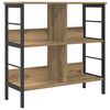 vidaXL &Eacute;tag&egrave;re 4 niveaux 82 x 32 x 79 cm Bois d'ing&eacute;nierie