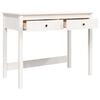vidaXL Bureau avec tiroirs Blanc 100x50x78 cm Bois massif de pin