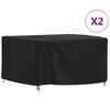 vidaXL Housses de salon de jardin 2 pcs 125x125x74cm 420D tissu oxford