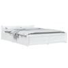 vidaXL Cadre de lit sans matelas avec tiroirs blanc 120x200 cm